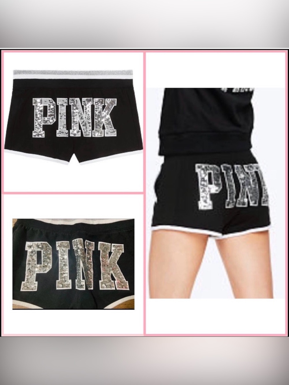 PINK Victoria's Secret Bling shorts Large